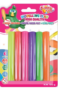 Kiddy Clay Modeling Hight Quality NEON COLORS 